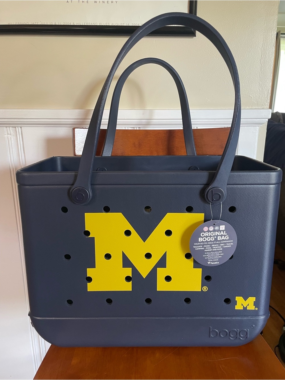 Michigan BOGG BAG Navy Tote -Original (Large size) - NWT!!!